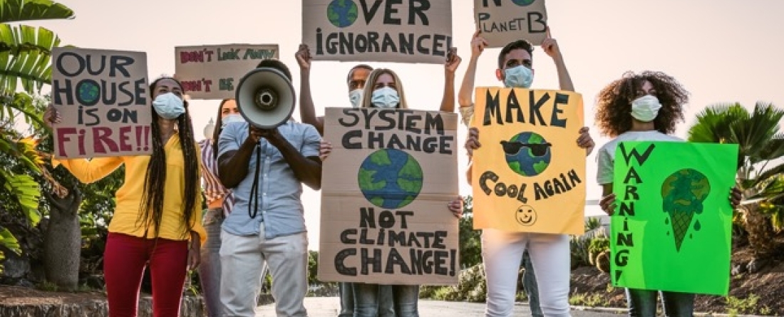 picture of people at a climate protest