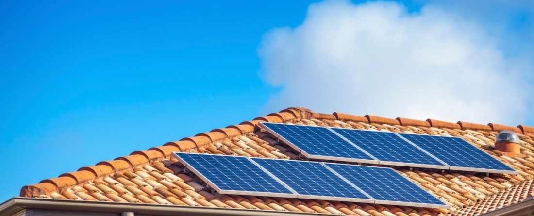 picture of a solar panel on a house